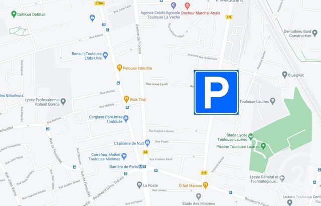 parking à louer - 5.0 m2 - TOULOUSE - 31 - MIDI-PYRENEES - Century 21 Les Minimes