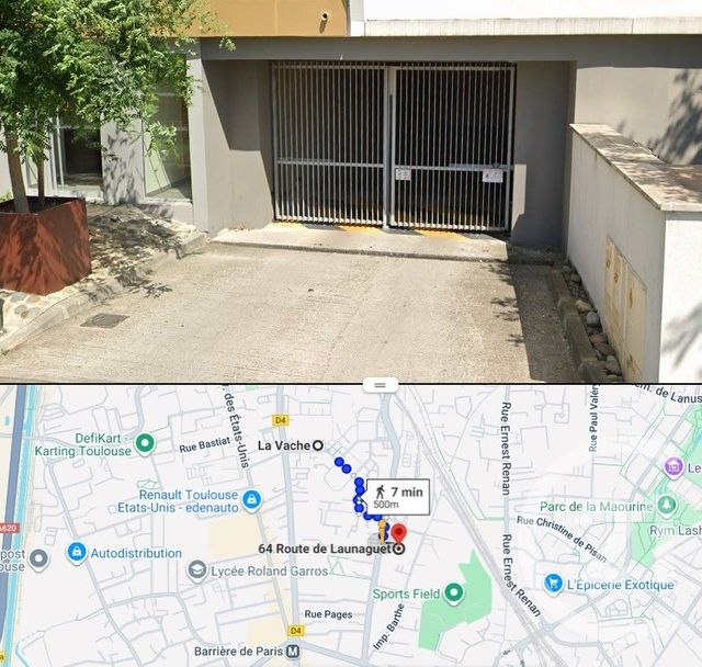parking à louer - 12.0 m2 - TOULOUSE - 31 - MIDI-PYRENEES - Century 21 Les Minimes