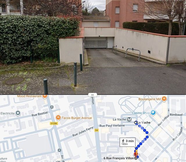 parking à louer - 12.0 m2 - TOULOUSE - 31 - MIDI-PYRENEES - Century 21 Les Minimes